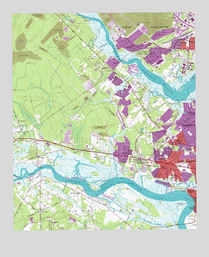 Johns Island, SC USGS Topographic Map
