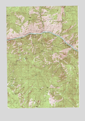 Johnson Butte, ID USGS Topographic Map