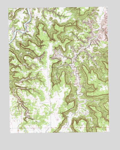 Johnson Canyon, CO USGS Topographic Map