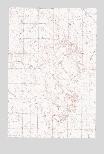Johnson Coulee East, MT USGS Topographic Map