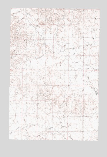 Johnson Coulee West, MT USGS Topographic Map