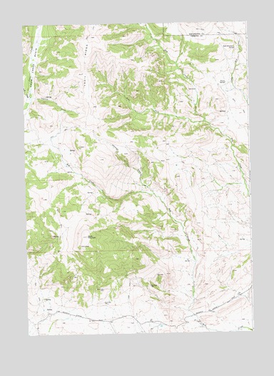 Johnson Draw, WY USGS Topographic Map