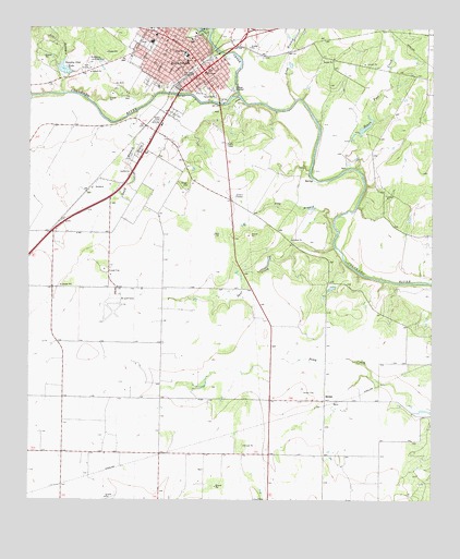 Ballinger, TX USGS Topographic Map