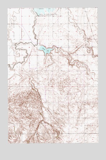 Johnson Lake, MT USGS Topographic Map