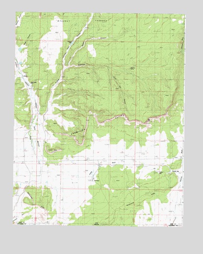 Johnson Lakes, UT USGS Topographic Map