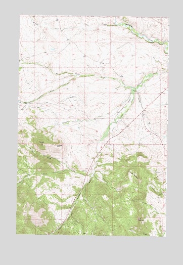 Johnson Mountain, MT USGS Topographic Map