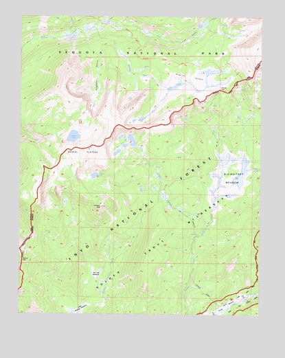 Johnson Peak, CA USGS Topographic Map