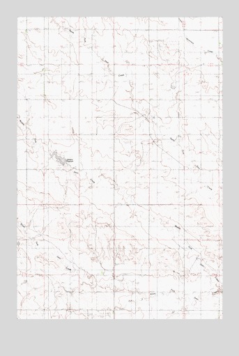 Johnson Reservoir, MT USGS Topographic Map