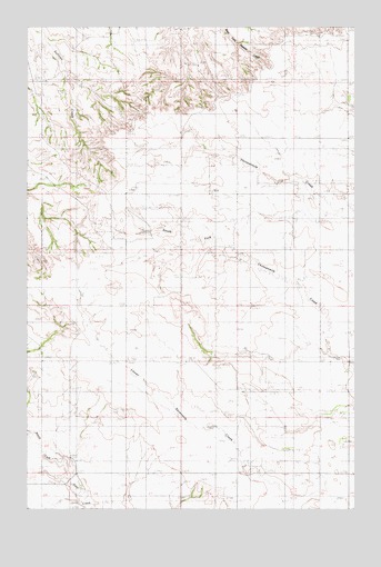 Johnson Reservoir NE, MT USGS Topographic Map