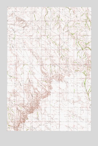 Johnson Reservoir NW, MT USGS Topographic Map