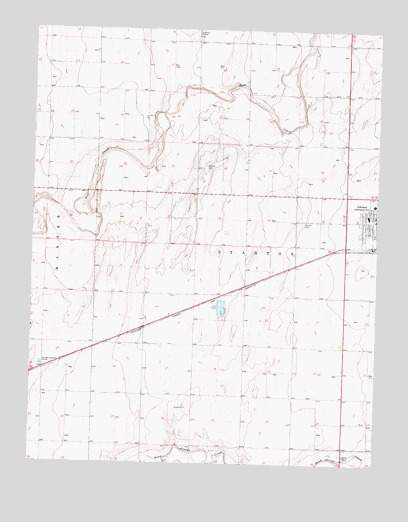 Johnson West, KS USGS Topographic Map