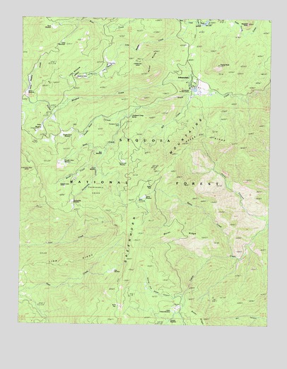 Johnsondale, CA USGS Topographic Map