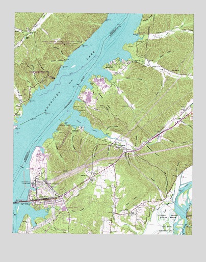 Johnsonville, TN USGS Topographic Map