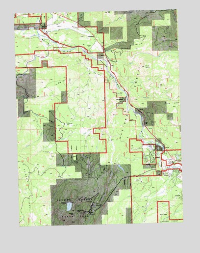 Johnsville, CA USGS Topographic Map