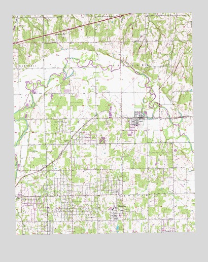 Jones, OK USGS Topographic Map