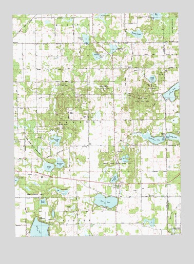 Jones, MI USGS Topographic Map