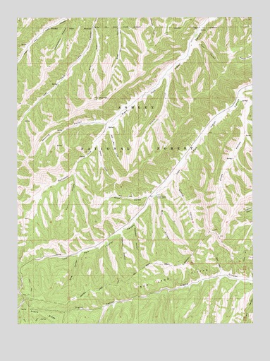 Jones Hollow, UT USGS Topographic Map