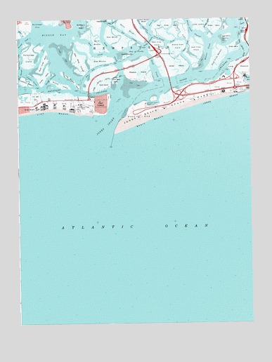 Jones Inlet, NY USGS Topographic Map