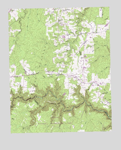 Jones Knob, TN USGS Topographic Map