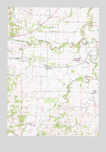 Ballston, OR USGS Topographic Map