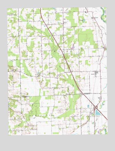 Jonesville, IN USGS Topographic Map
