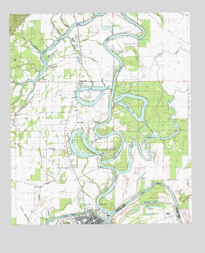 Jonesville North, LA USGS Topographic Map