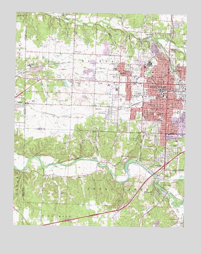 Joplin West, MO USGS Topographic Map