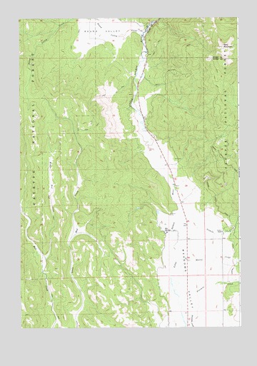 Bally Mountain, ID USGS Topographic Map