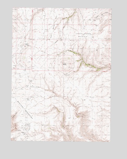 Jordan Meadow Mountain, NV USGS Topographic Map