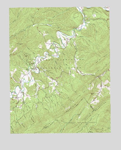 Jordan Mines, VA USGS Topographic Map