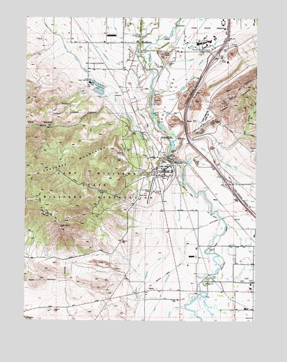 Jordan Narrows, UT USGS Topographic Map
