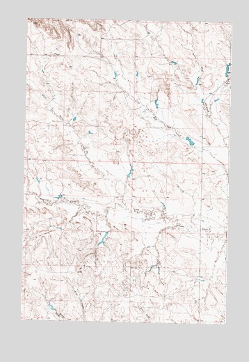 Jordan NE, MT USGS Topographic Map