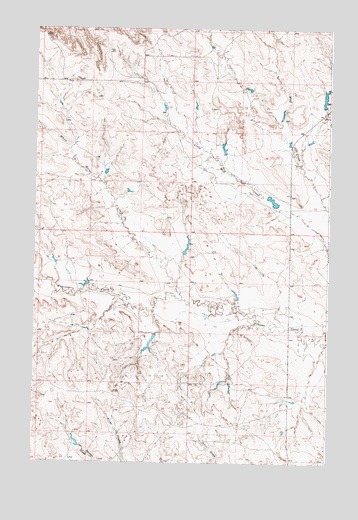 Jordan NE, MT USGS Topographic Map