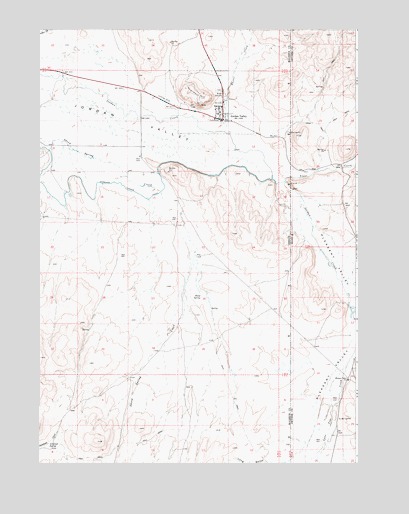 Jordan Valley, OR USGS Topographic Map