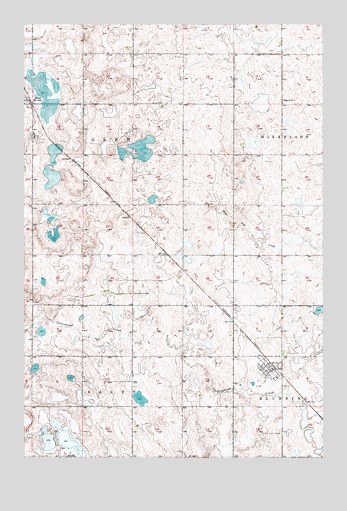 Jud, ND USGS Topographic Map