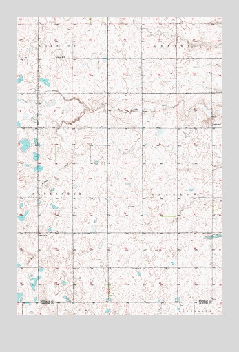 Jud NW, ND USGS Topographic Map