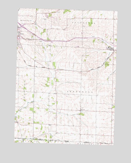 Juda, WI USGS Topographic Map