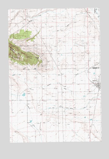 Judith Gap, MT USGS Topographic Map