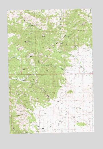 Judith Peak, MT USGS Topographic Map
