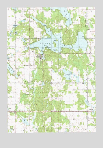 Balsam Lake, WI USGS Topographic Map