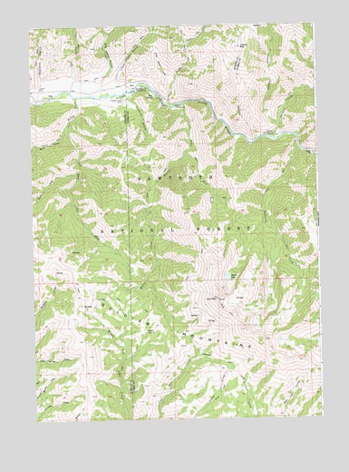 Jumbo Mountain, ID USGS Topographic Map