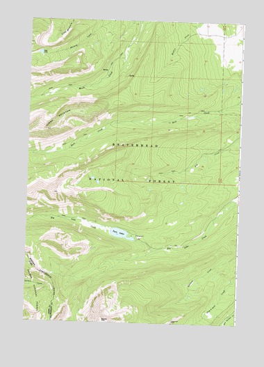 Jumbo Mountain, MT USGS Topographic Map