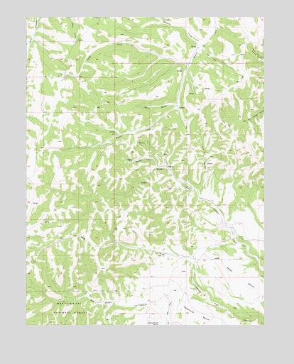 Jump Creek, UT USGS Topographic Map