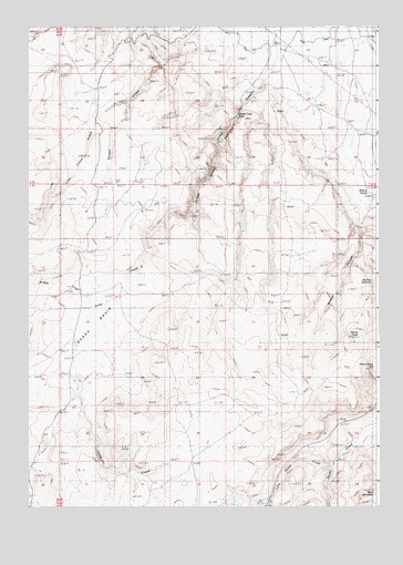 Jump Creek Canyon, ID USGS Topographic Map