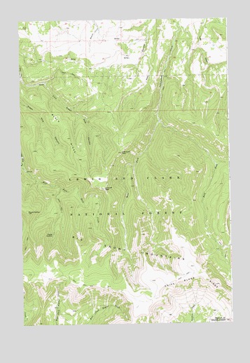 Jump Off Peak, MT USGS Topographic Map