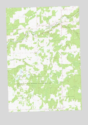 Jump River, WI USGS Topographic Map