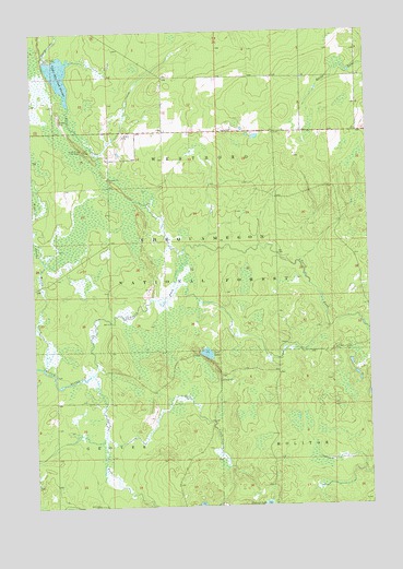 Jump River Fire Tower, WI USGS Topographic Map