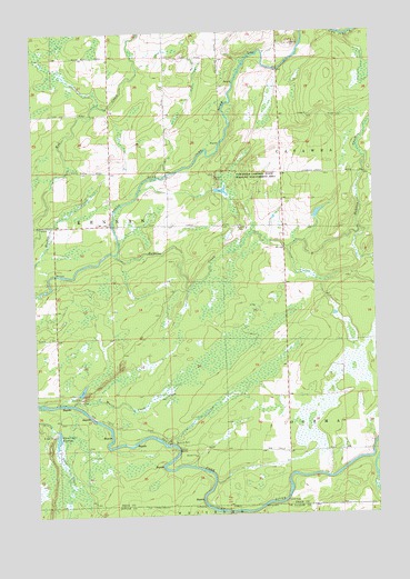 Jump River Fire Tower NE, WI USGS Topographic Map