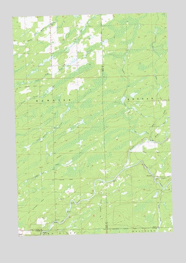 Jump River Fire Tower NW, WI USGS Topographic Map