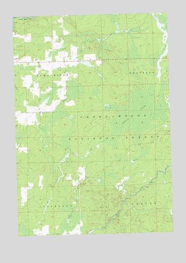 Jump River Fire Tower SW, WI USGS Topographic Map
